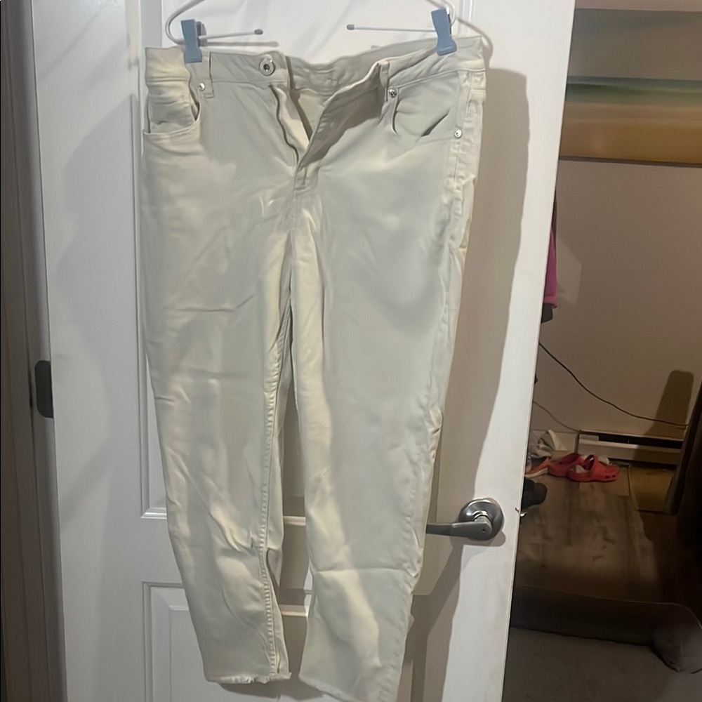 Maurices Cream Skinny Pants